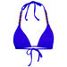 Royal Blue Triangle Bikini On a Chain Top  thumbnail