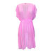 Pink Open Mesh Cover Up w/ Drawstring Waist thumbnail