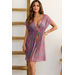 Pink Green Zebra Open Mesh Cover Up w/ Drawstring Waist thumbnail