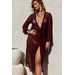 Wanderlust Burgundy Chiffon Kimono Cover Up thumbnail