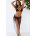 Embellished Black Mesh Sarong Cover Up thumbnail