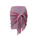Pink Green Zebra Sheer Chiffon Sarong Cover Up thumbnail