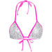Pink & White Sequin Triangle Top thumbnail