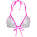 Pink & White Sequin Triangle Top thumbnail