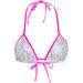 Pink & White Sequin Triangle Top thumbnail