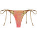 Sunset Tie Dye Shimmer Brazilian Thong Bottom thumbnail